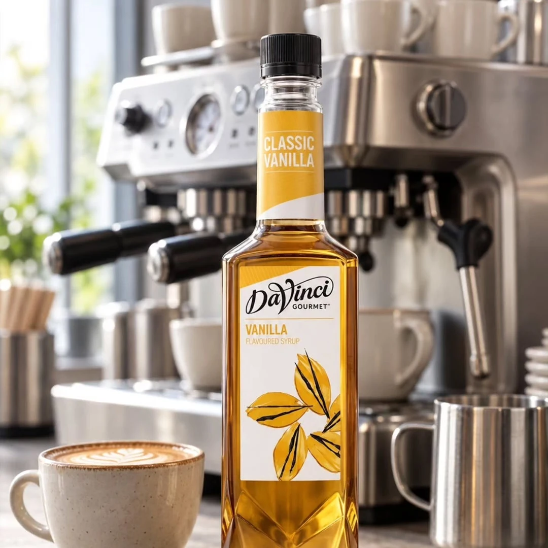 Kahvene bir dokunuş vanilya, gününe biraz keyif. ☕ DaVinci Gourmet Vanilla ile her yudumu…